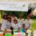 St Catherines Hospice team at their Music in the Park stand in 2023